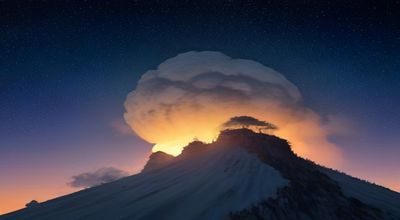 凡人修仙传第三季3d动漫2026年封面，主角韩立在星空背景中修炼的3D渲染画面