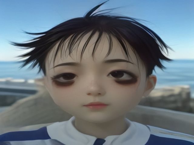3d动漫App主界面数据看板风格插画，展示收藏列表与播放进度图表